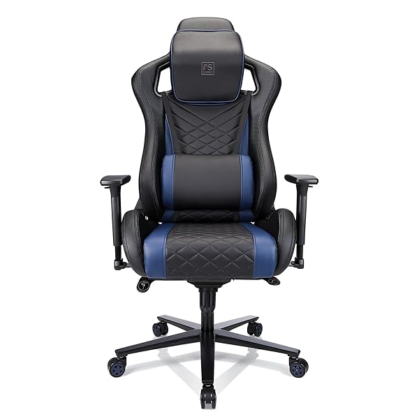 RS-Gaming-Davanti-Faux-Leather-High-Back-Gaming-Chair-BlackBlue-BIFMA-Certified-B099T4627J-2