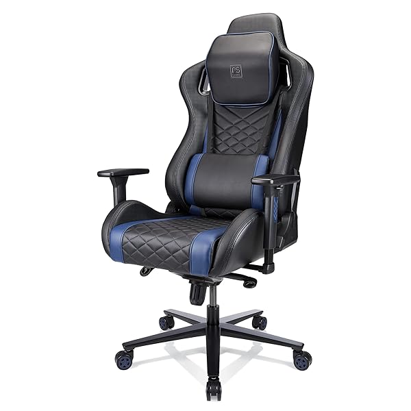 RS-Gaming-Davanti-Faux-Leather-High-Back-Gaming-Chair-BlackBlue-BIFMA-Certified-B099T4627J-3