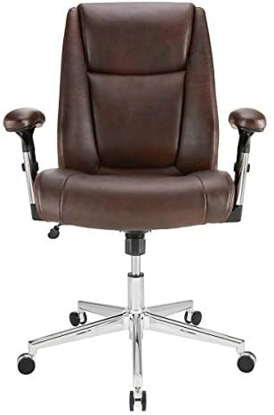 RealspaceDenseyBondedLeatherMidBackManagersChairBrownBlackSilverB07S9STGCT2 PopularChairscom Realspace® Densey Bonded Leather Mid Back Managers Chair BrownBlackSilver PopularChairscom