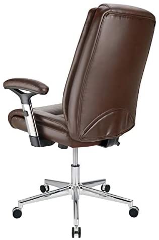RealspaceDenseyBondedLeatherMidBackManagersChairBrownBlackSilverB07S9STGCT4 PopularChairscom Realspace® Densey Bonded Leather Mid Back Managers Chair BrownBlackSilver PopularChairscom