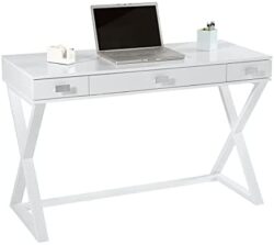 Realspace® Keri 48 W Writing Desk White PopularChairscom   