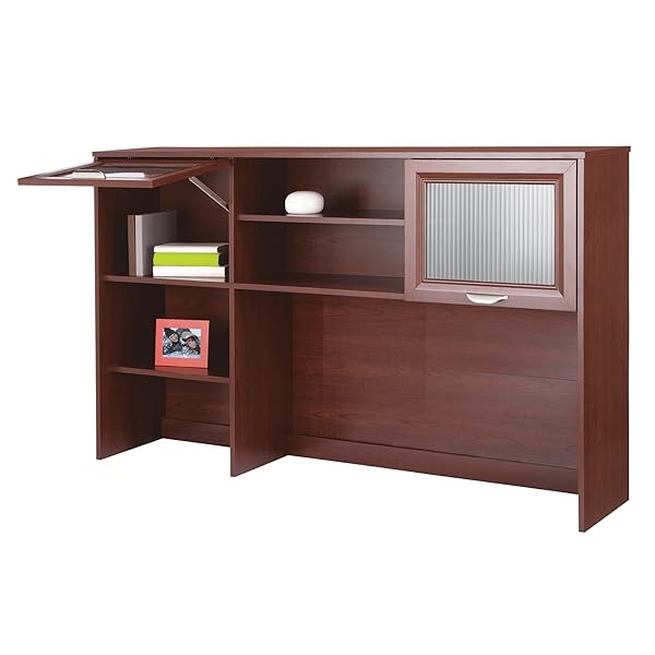 Realspace® Magellan 58″W Hutch for Corner/LDesk, Classic Cherry