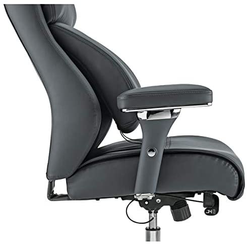 Realspace-Modern-Comfort-Keera-Bonded-Leather-Mid-Back-Managers-Chair-GrayChrome-B07FS3QTKV-5