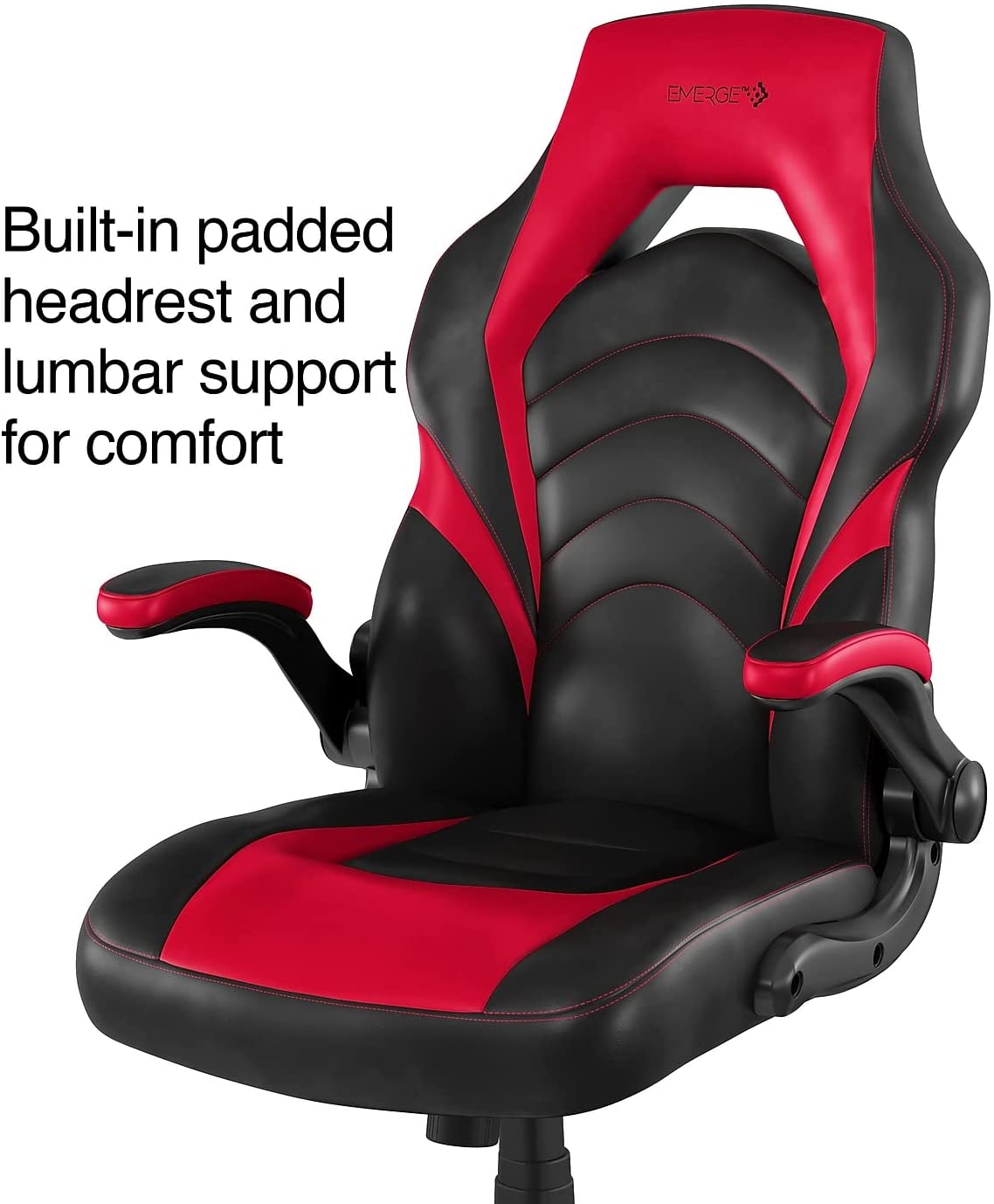 STAPLES-2710774-Gaming-Chair-Black-and-Red-B07Q3SX2V9-2