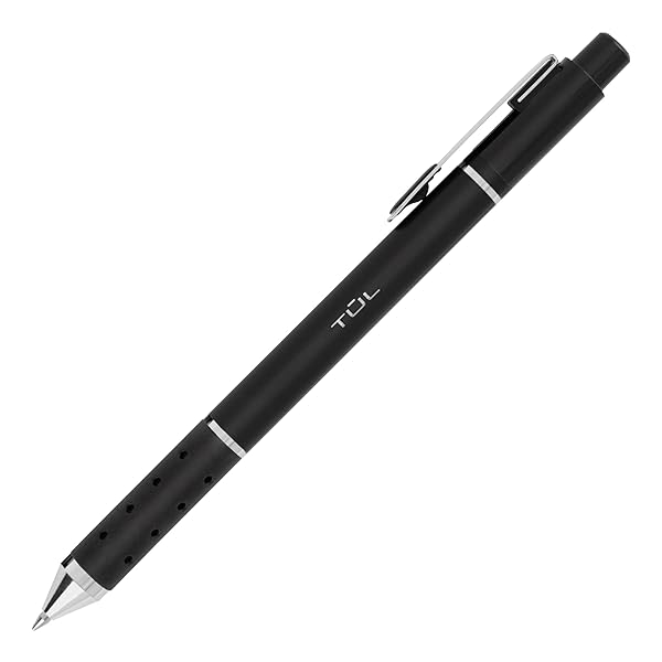 TUL-BP-Series-Retractable-Ballpoint-Pens-Medium-Point-10-mm-Black-Barrel-Black-Ink-Pack-Of-12-Pens-B07X35STV6-5